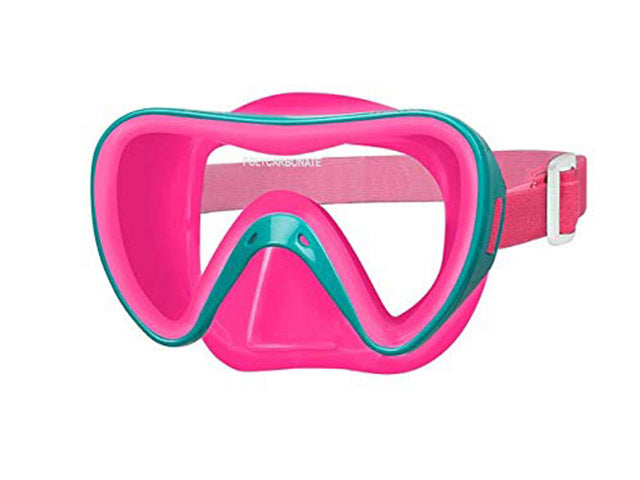 Maschera da snorkeling Turtle per ragazzi da 8-14 anni rosa
