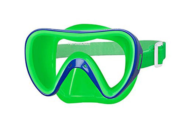 Maschera da snorkeling Turtle junior da 8-14 anni in policarbonato verde