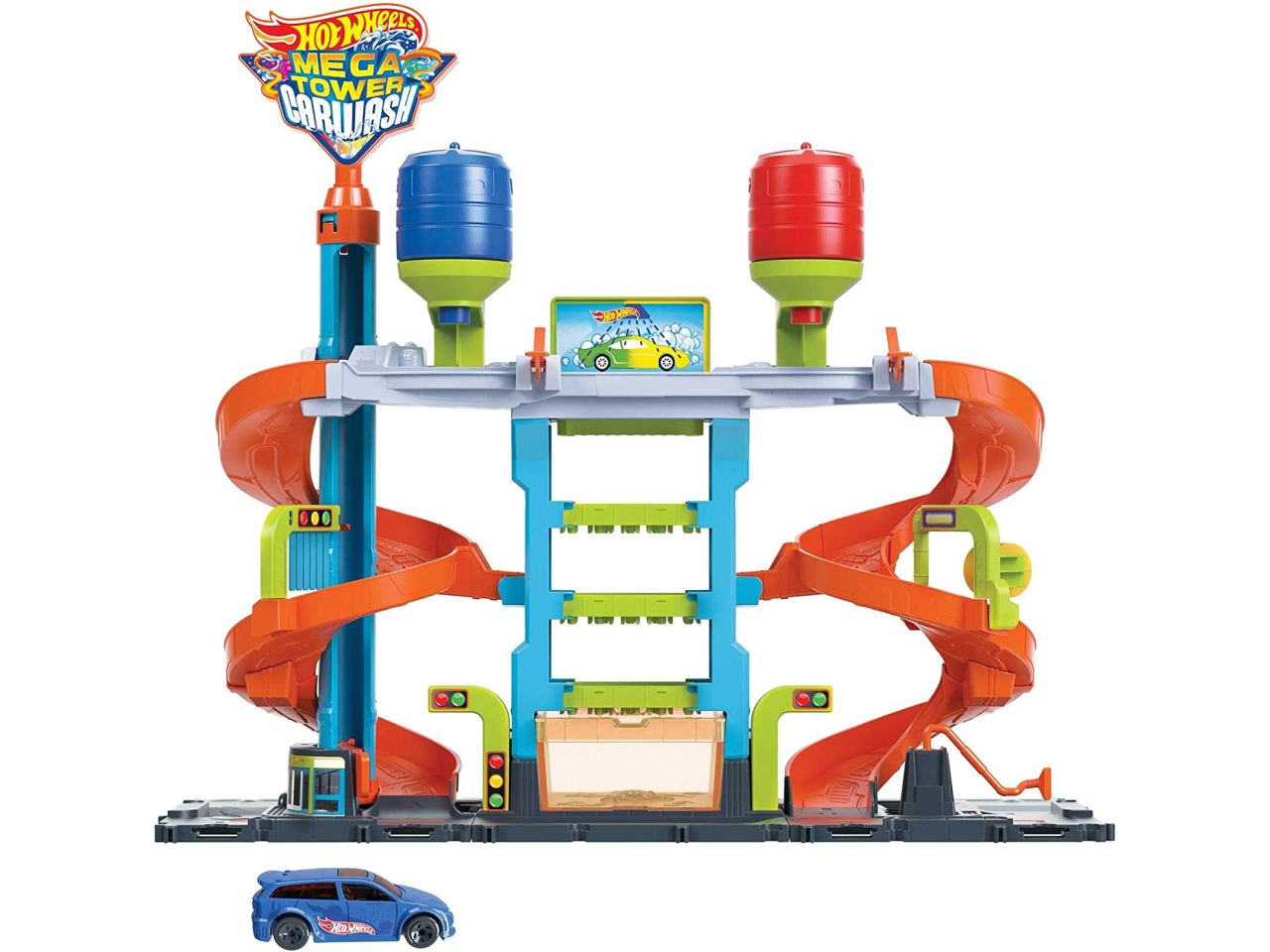 Hot wheels city mega torre autolavaggio