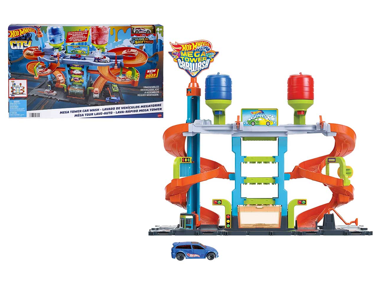 Hot wheels city mega torre autolavaggio