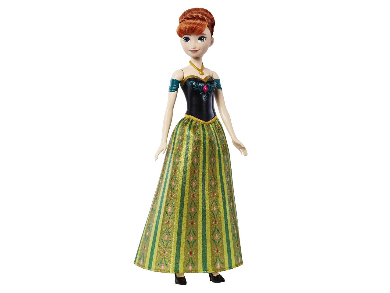 Fashion doll mattel disney frozen bambola cantante anna oggi, per la prima volta $