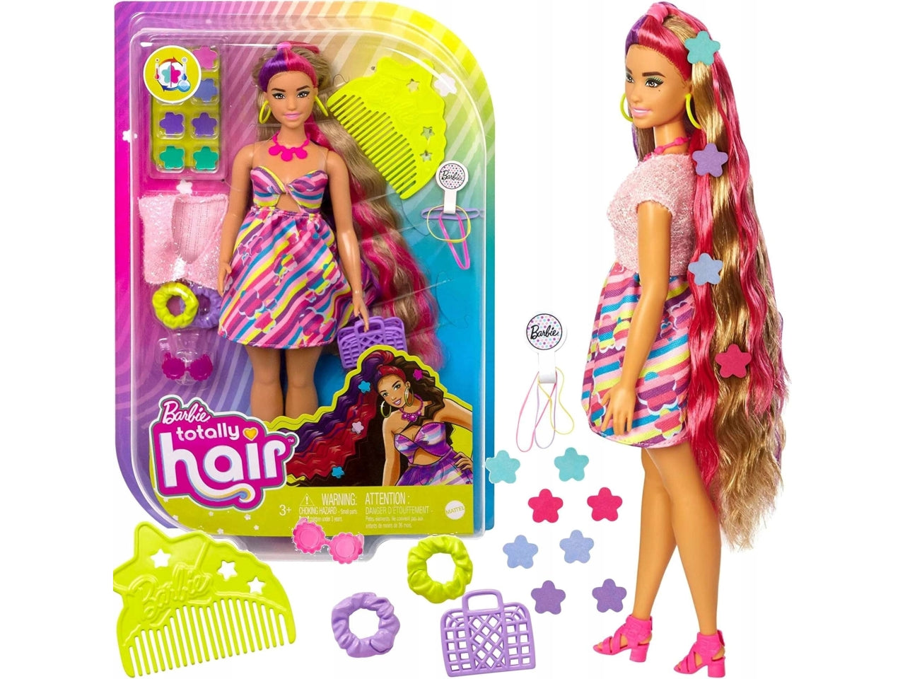 Barbie totally hair doll brunette