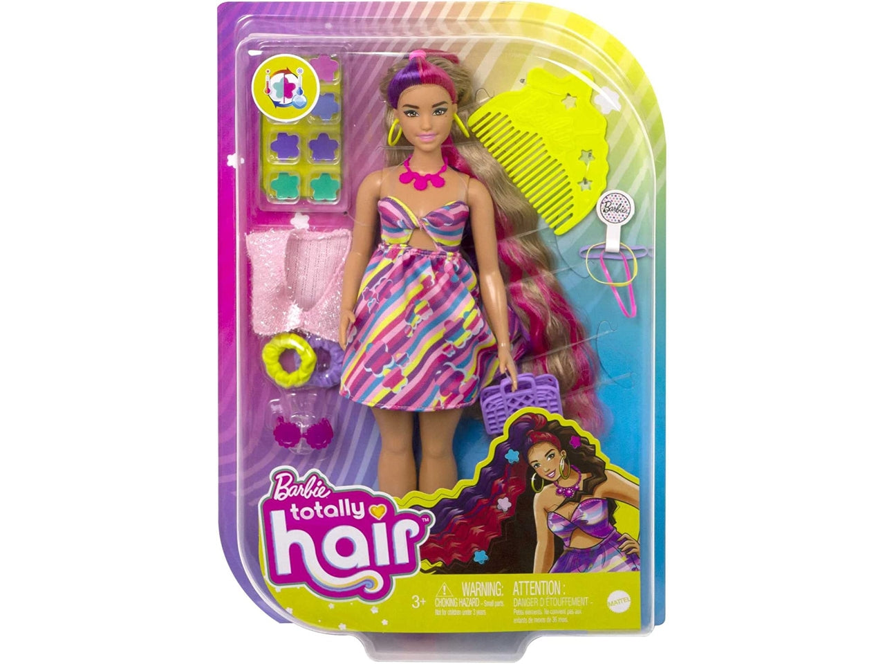 Barbie totally hair doll brunette