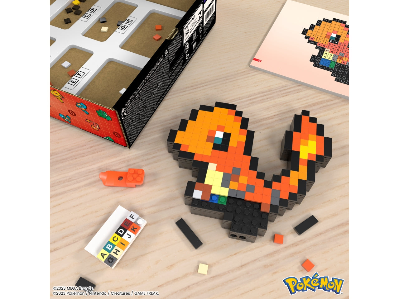 Mega pokemon pixel art - charmander