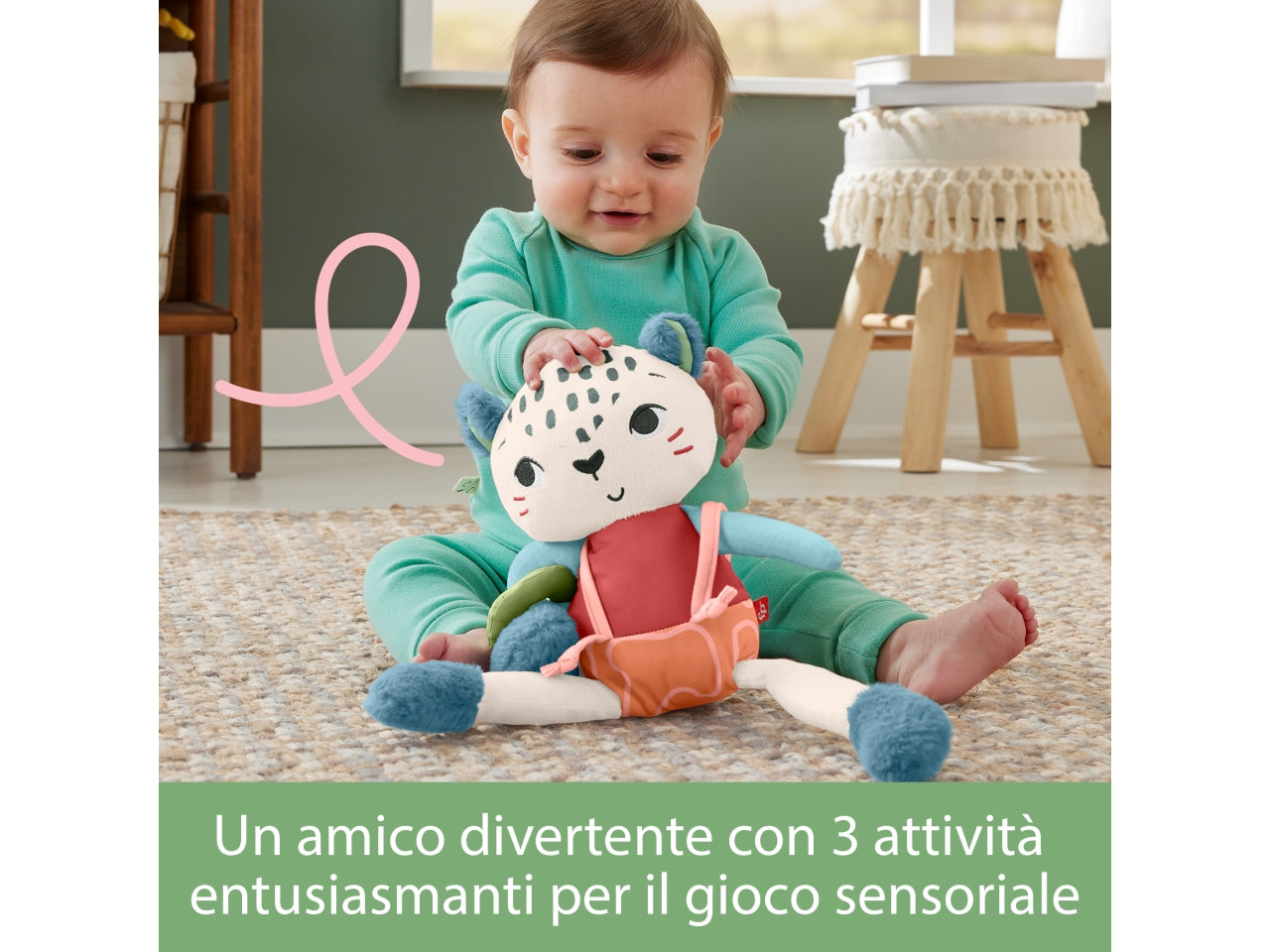 Fisher-price amici del pianeta leopardino scopri e gioca