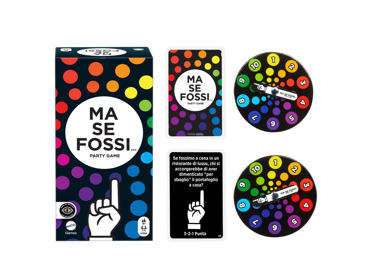Ma se fossi... Party game, Gioco da tavola di carte per adulti 18+ Mattel