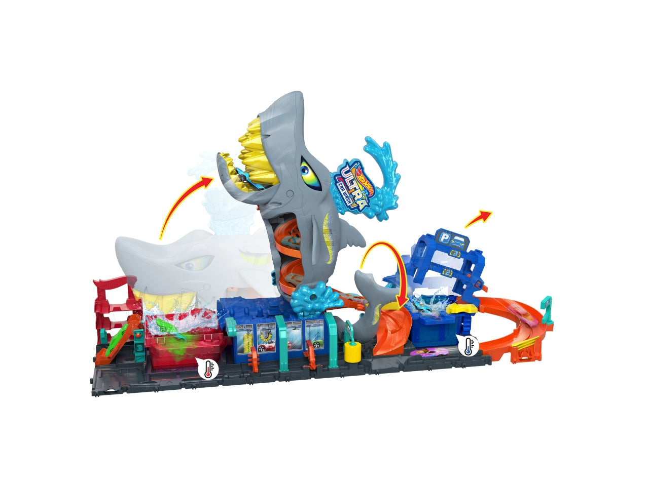 Hot wheels city autol.mega squalo