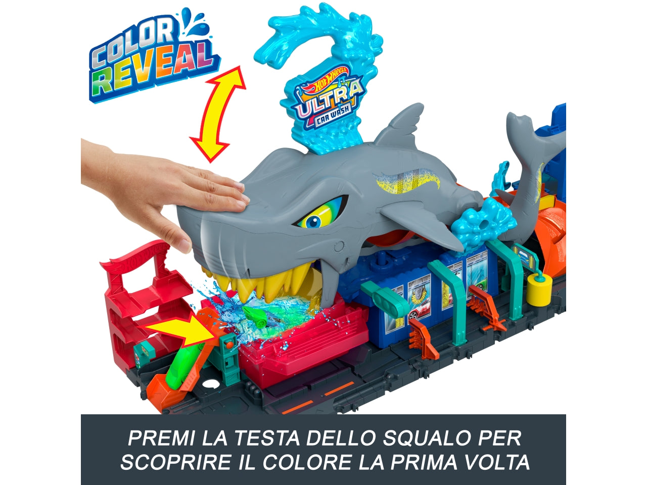 Hot wheels city autol.mega squalo