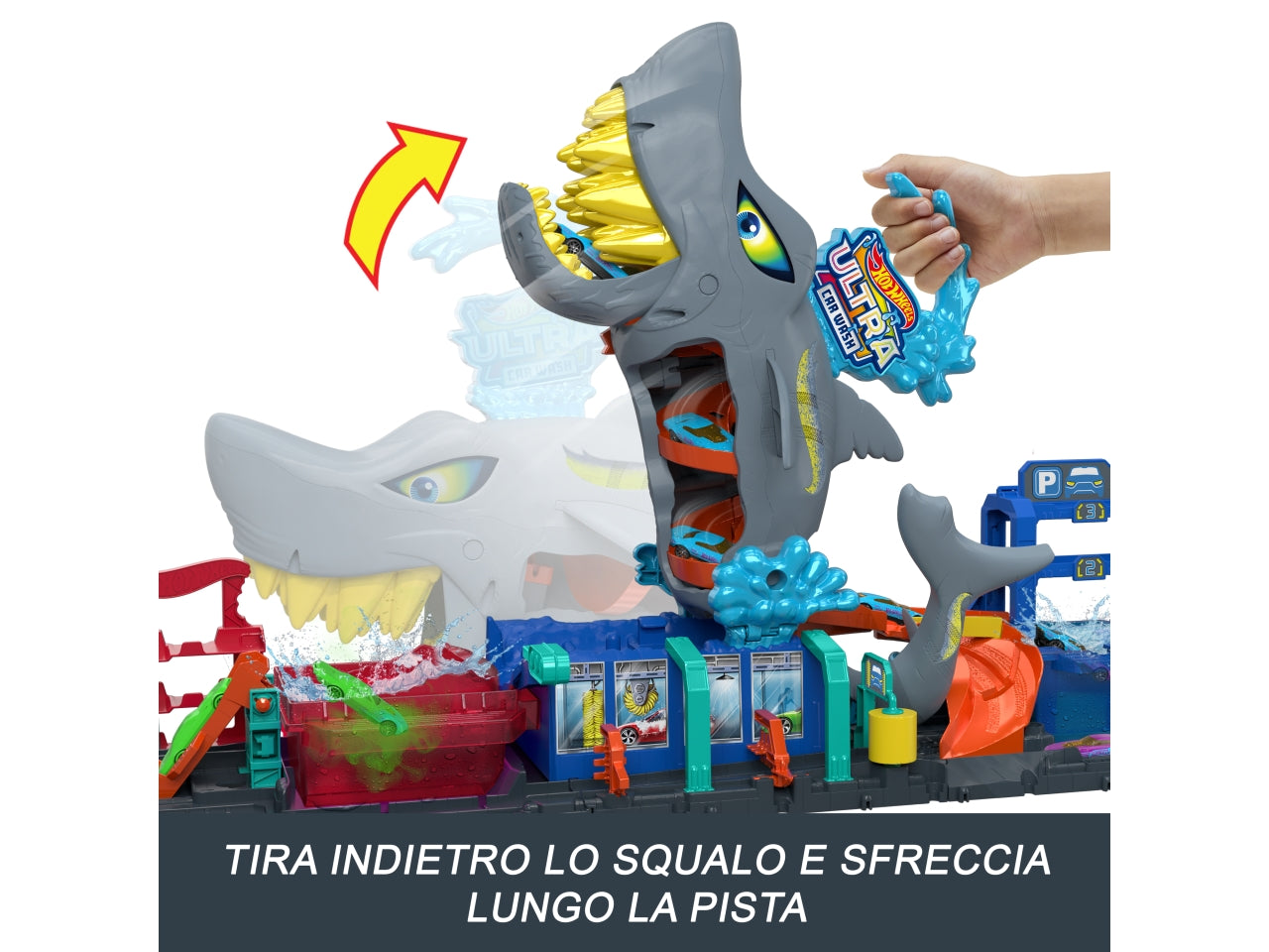 Hot wheels city autol.mega squalo