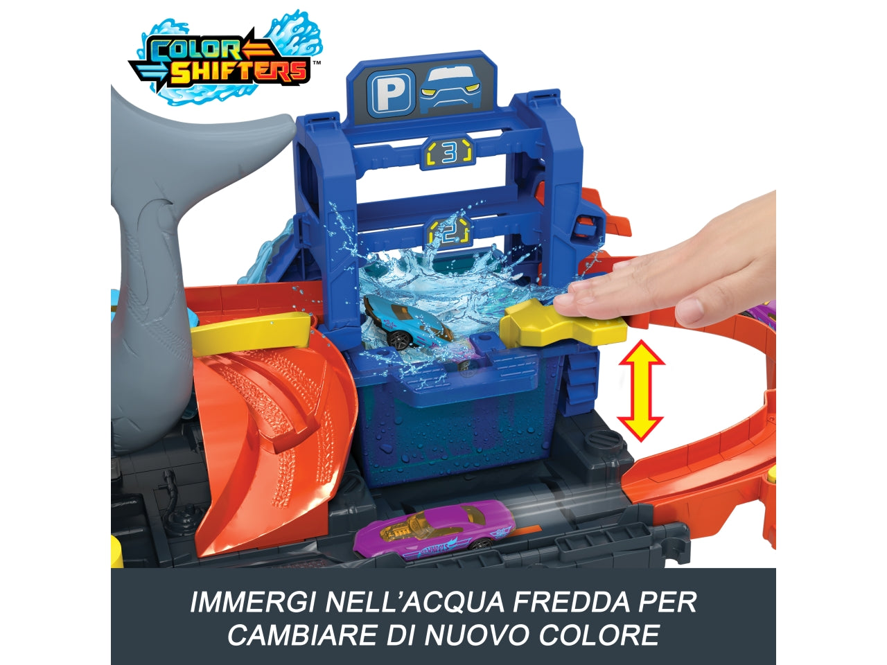 Hot wheels city autol.mega squalo