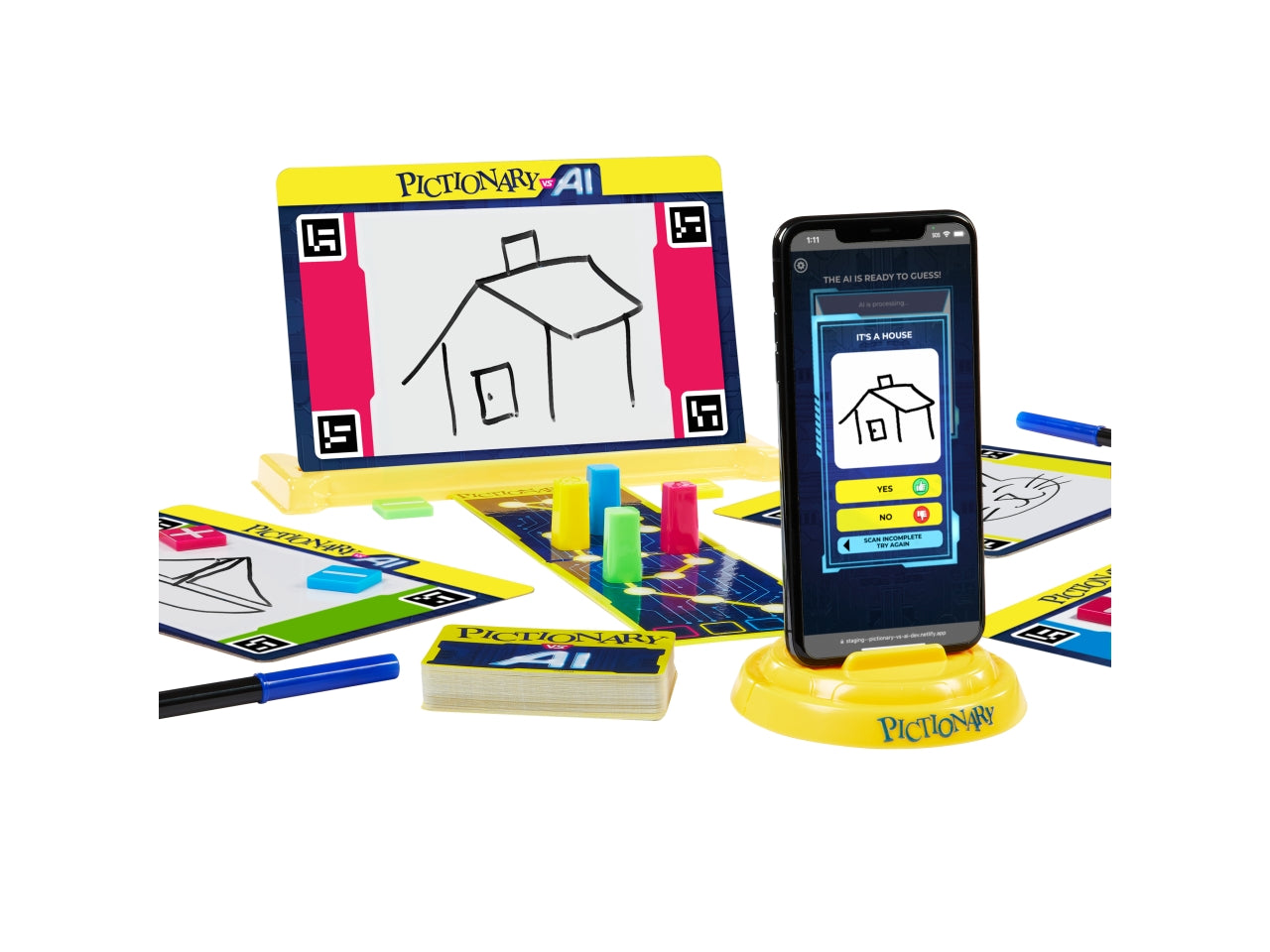 Pictionary vs AI, Lavagnetta da disegni per bambini con IA 8+ Mattel $