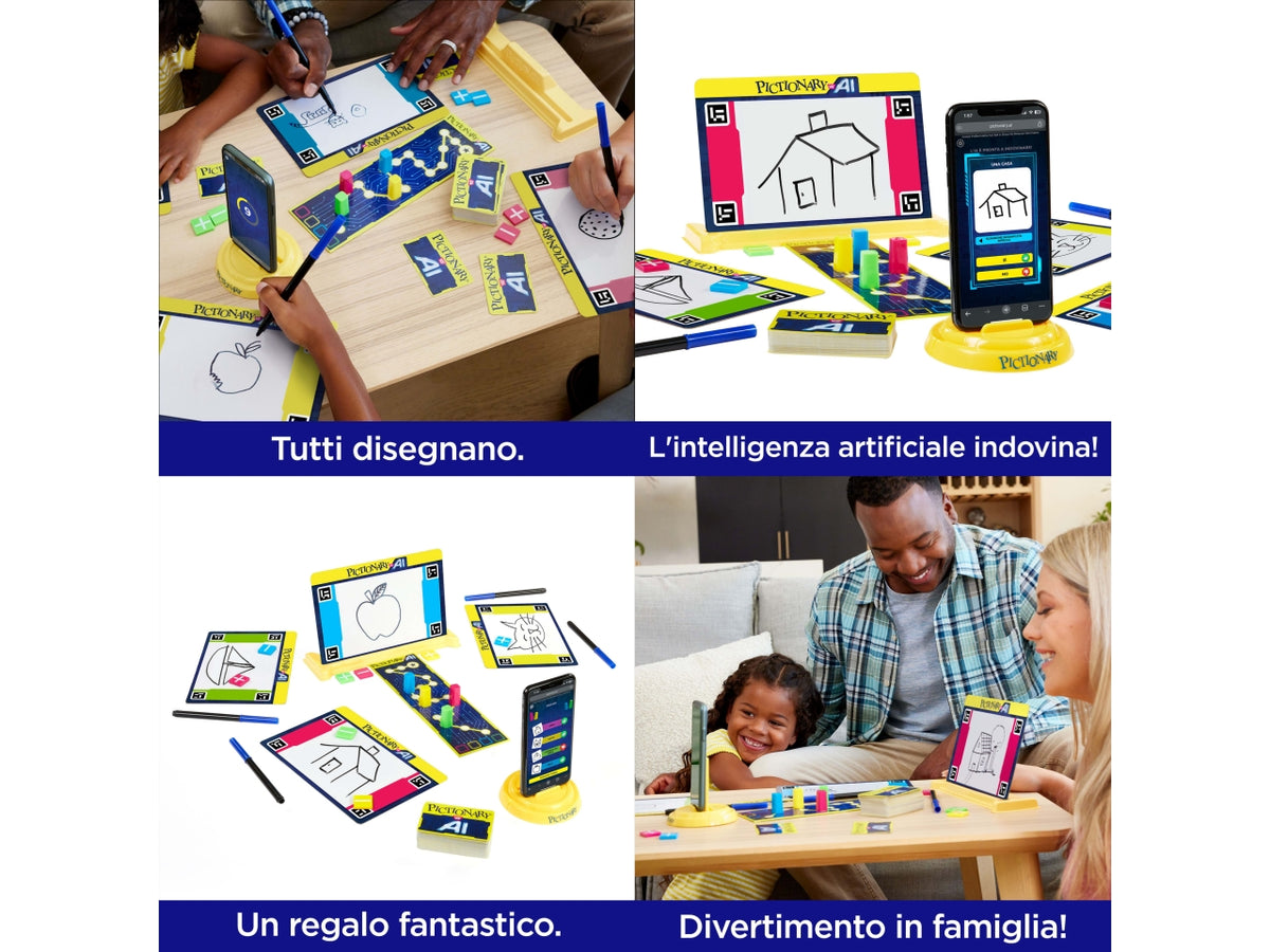 Pictionary vs AI, Lavagnetta da disegni per bambini con IA 8+ Mattel $