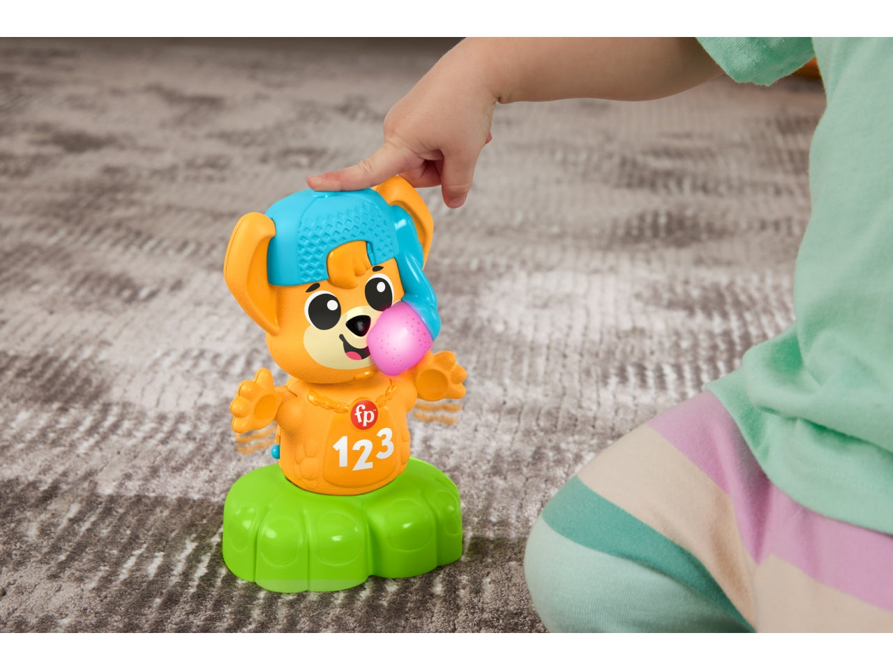 Fisher- Price Animal Band - Rino il Volpino Impariamo gli Opposti volpe interattiva per l'apprendimento con movimento luci multicolore canzoni e suoni giocattolo per bambini 9+ mesi HYL02