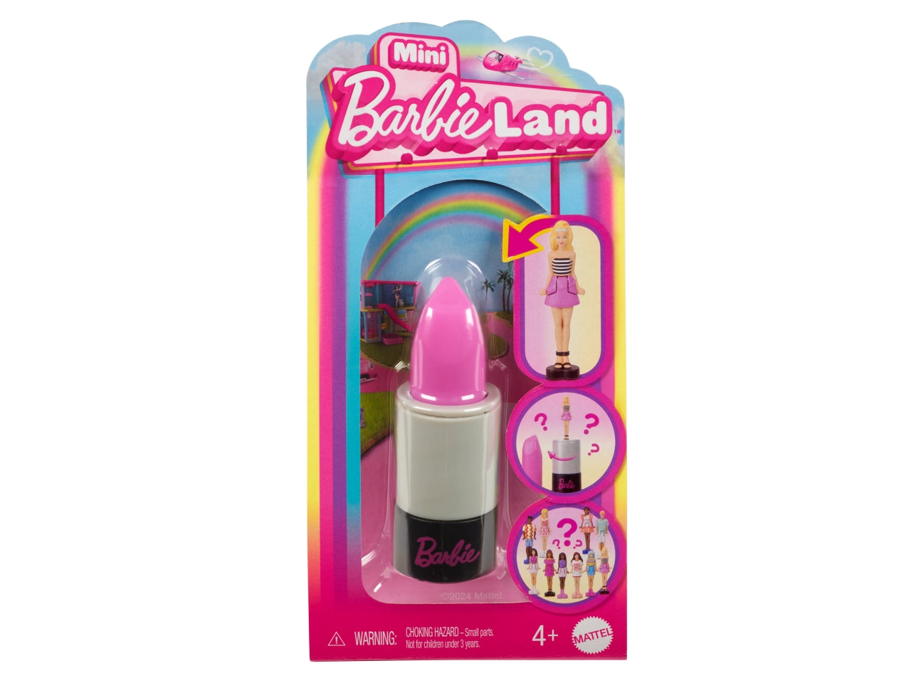 Barbie Mini barbieland fashionistas dolls, Rossetto con mini dolls a sopresa per bambine 4+ Mattel