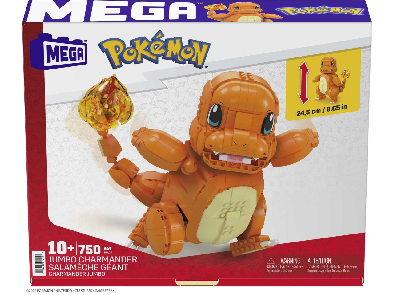 Set di Costruzioni Mega Pokemon Charmander Gigante | Mattel