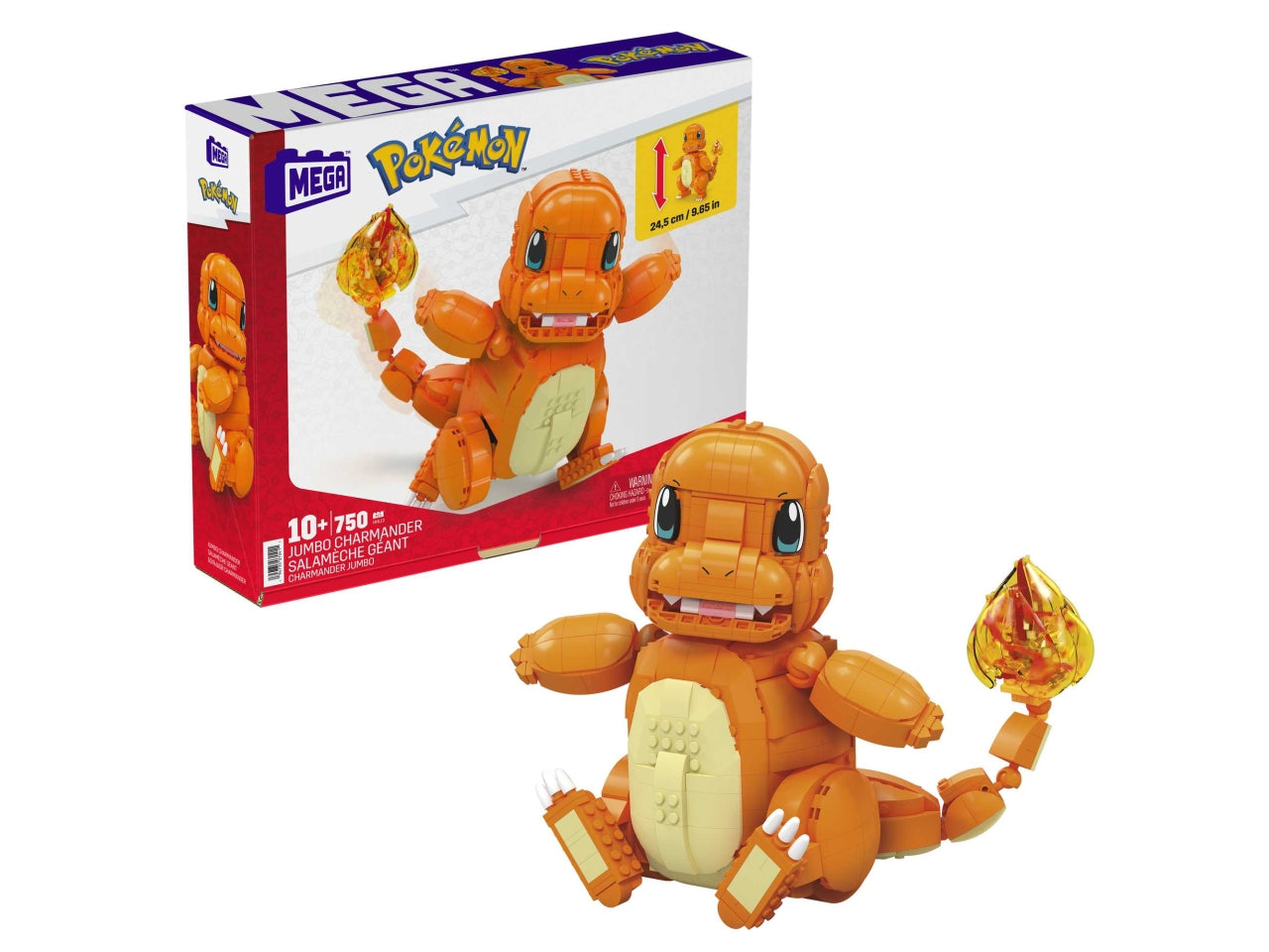 Set di Costruzioni Mega Pokemon Charmander Gigante | Mattel