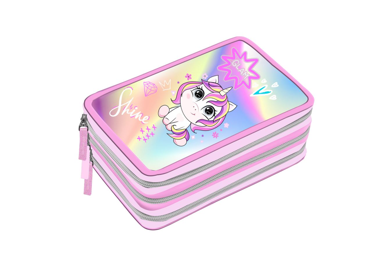 Astuccio 3 zip playtoy led