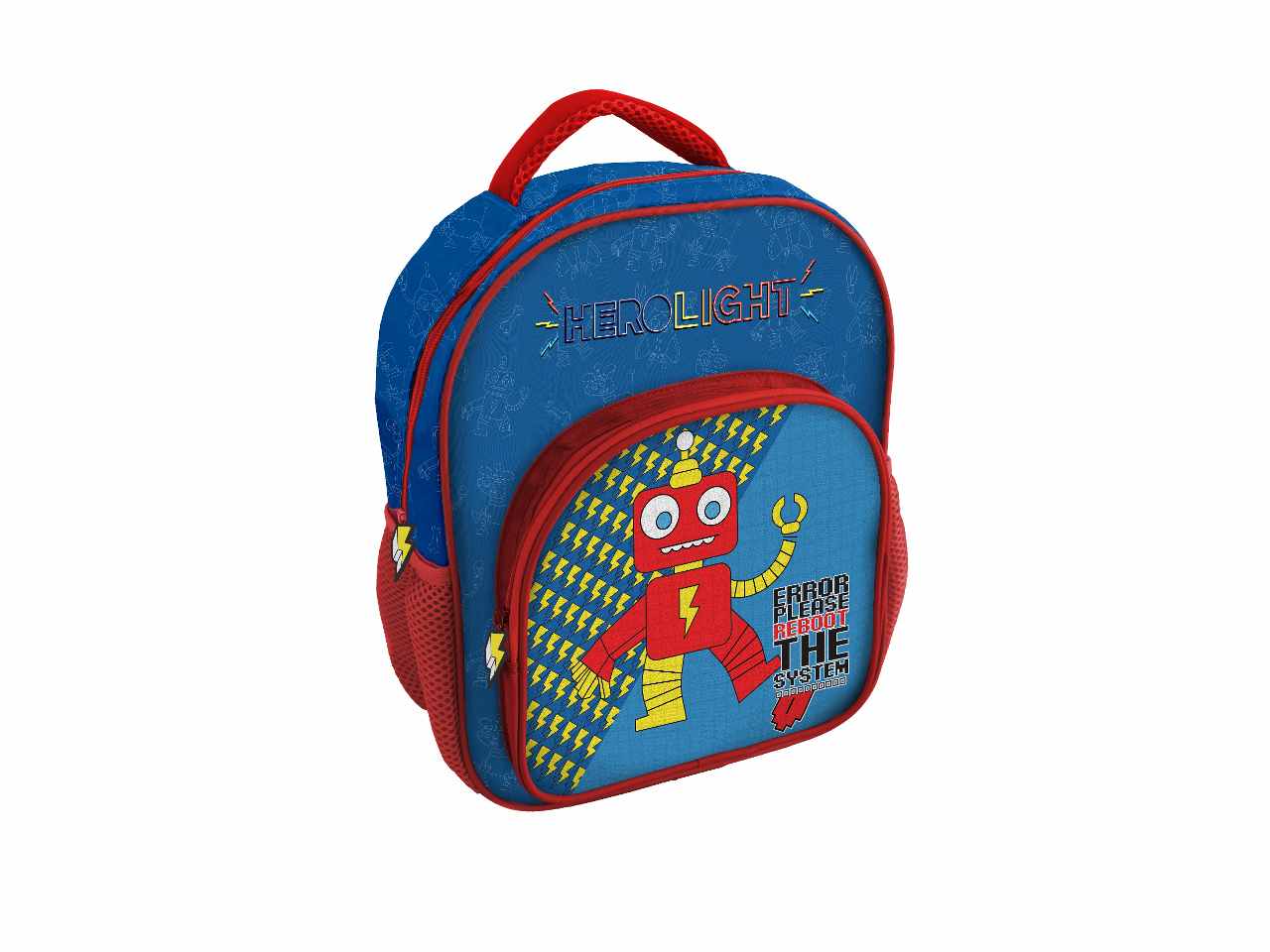 Zaino per la scuola blu in tessuto 30x24x14cm 230 g - 1 zaino