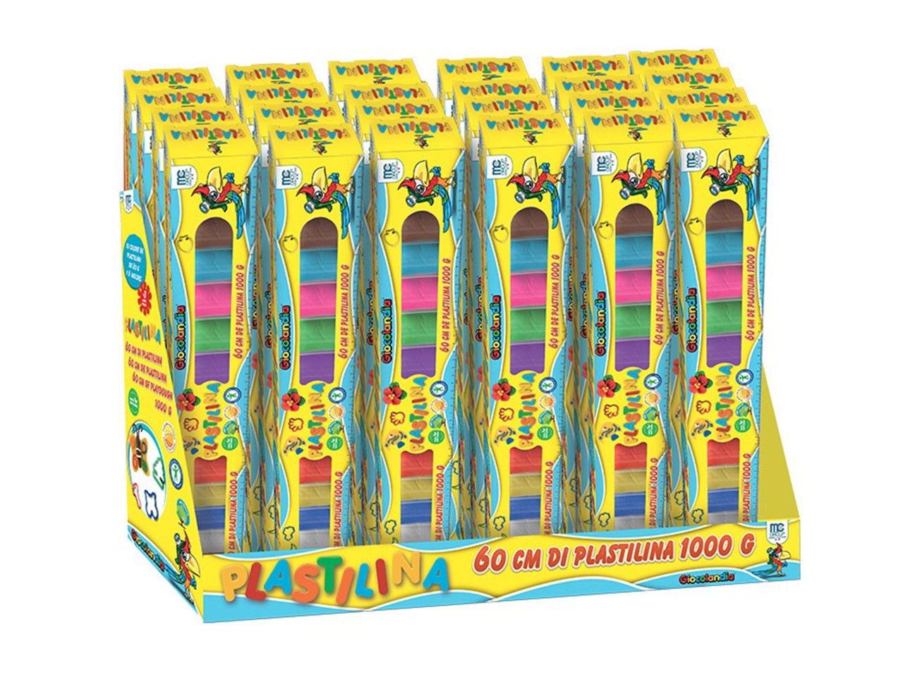Plastilina set 60cm 800gr