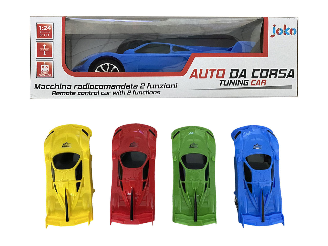 Auto in scala 1:24 con luci