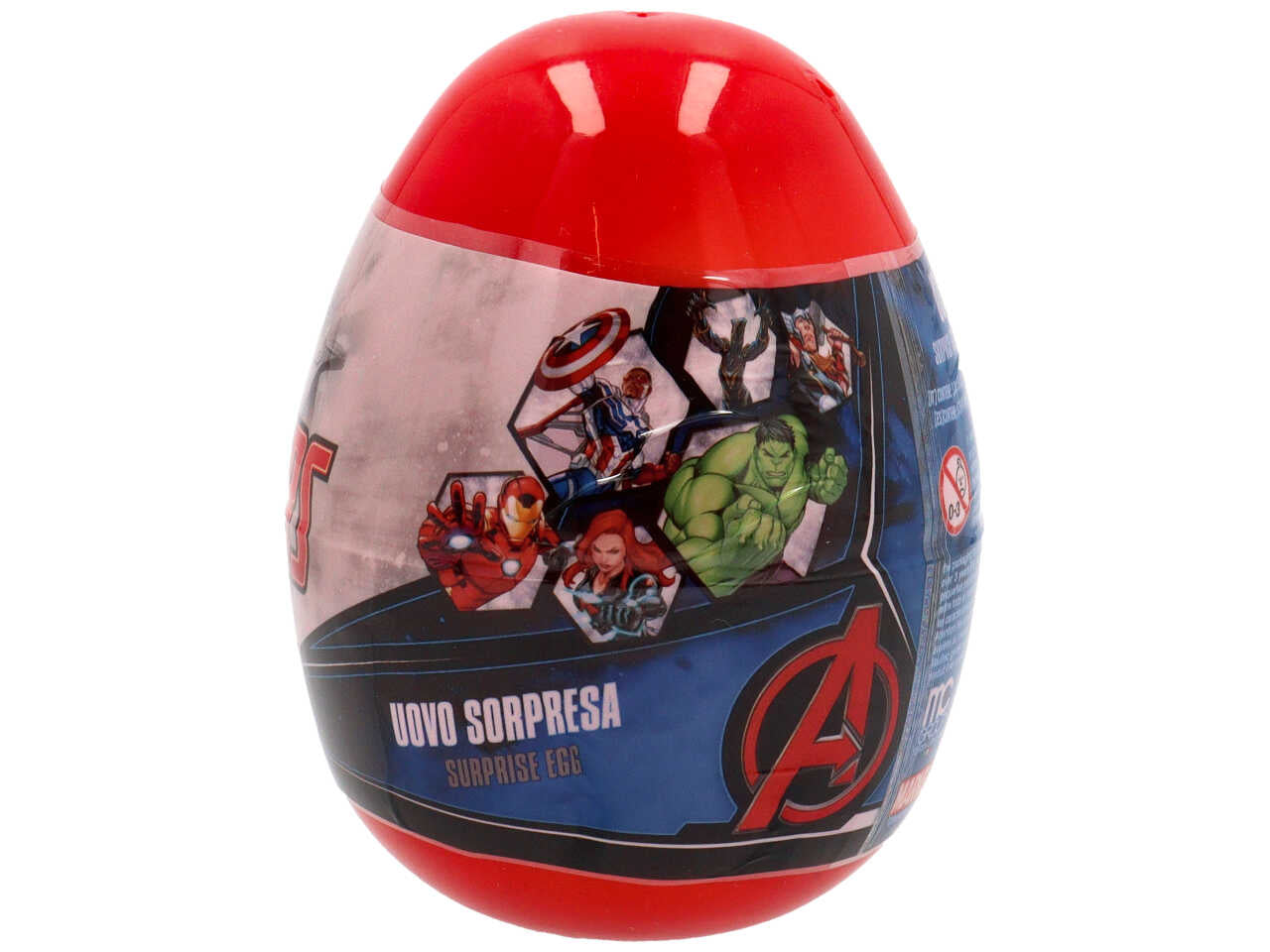 Kit colori Avengers per bimbo, ovetto sorpresa con pastelli a cera e foglio da colorare - Mc group