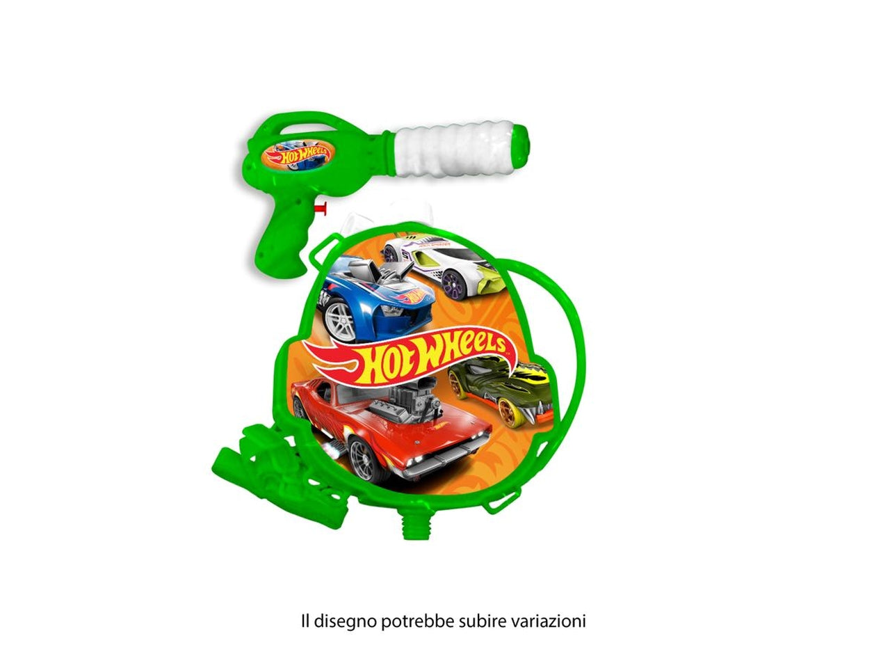 Hot wheels pistola ad acqua con zainetto 1200ml