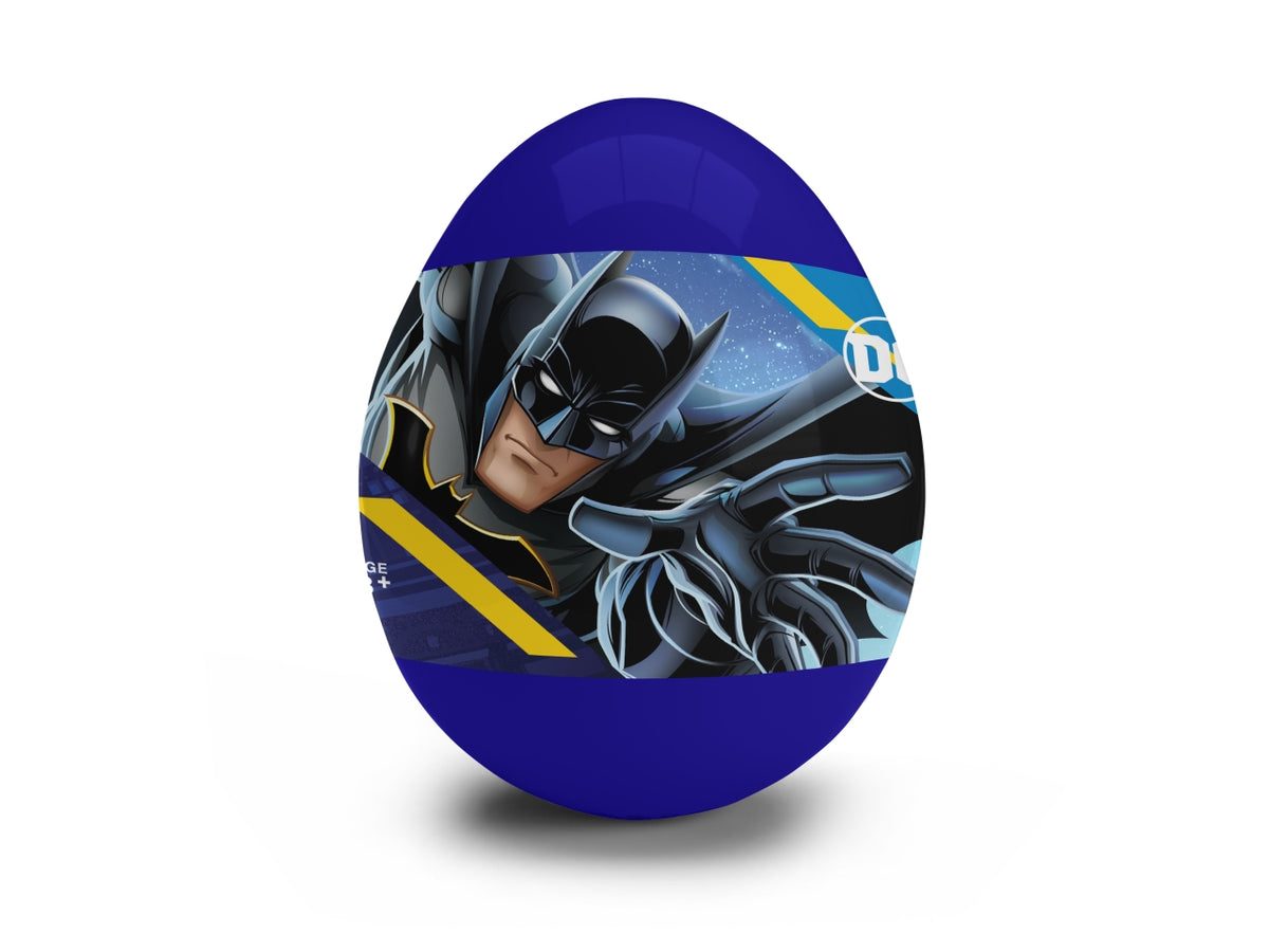 Kit colori Batman per bimbo, ovetto sorpresa con pastelli a cera e foglio da colorare - MC Group
