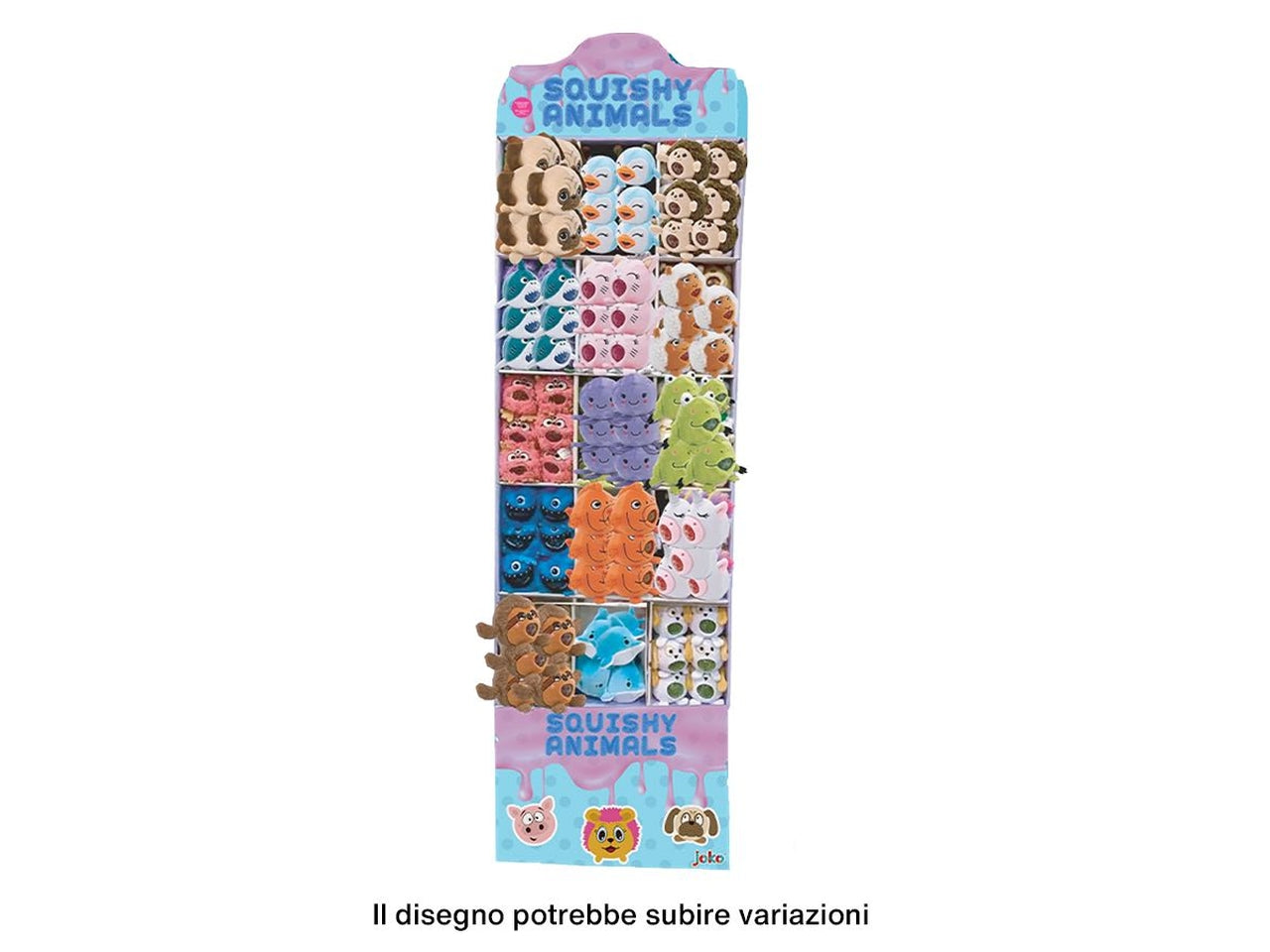 Squishy con palline e con glitter 7,5 cm