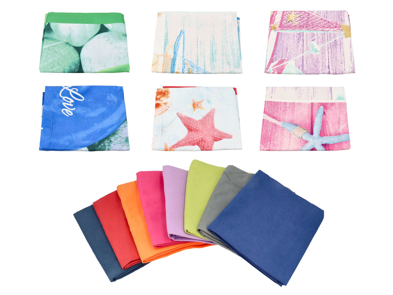 Telo mare microfibra 90x170cm assortito
