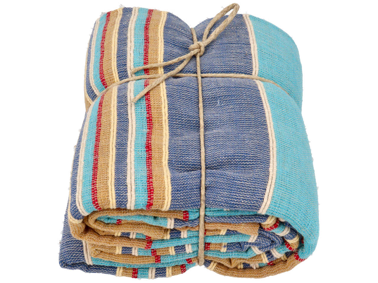 Copriletto telo arredo singolo maxi estivo multicolor etnico in cotone, 170x260 cm - Tre Effe