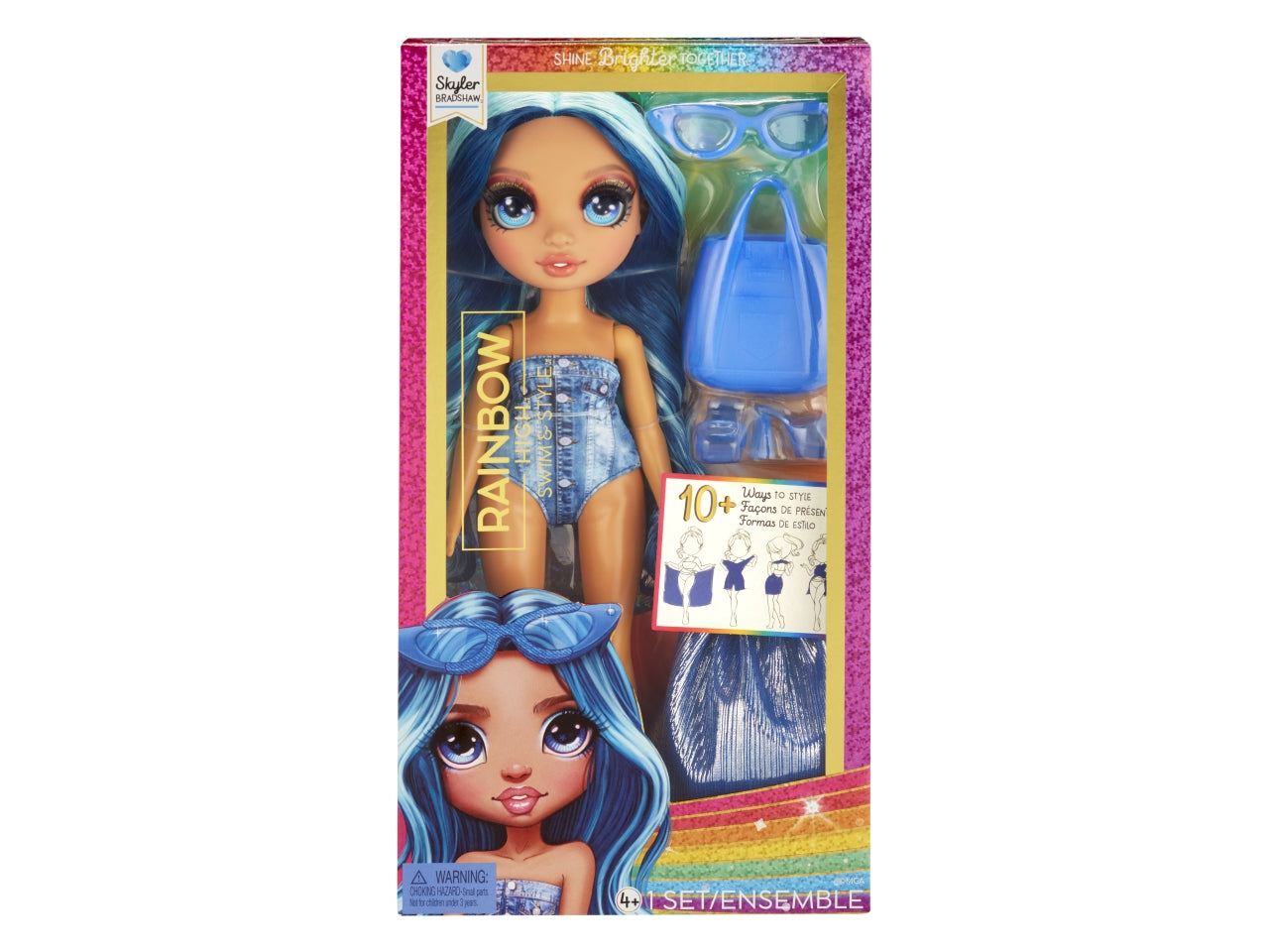 Rainbow high swim & style fashion dolls assortiti $