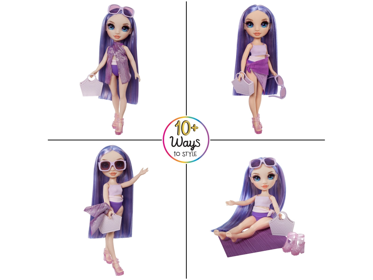 Rainbow high swim & style fashion dolls assortiti $