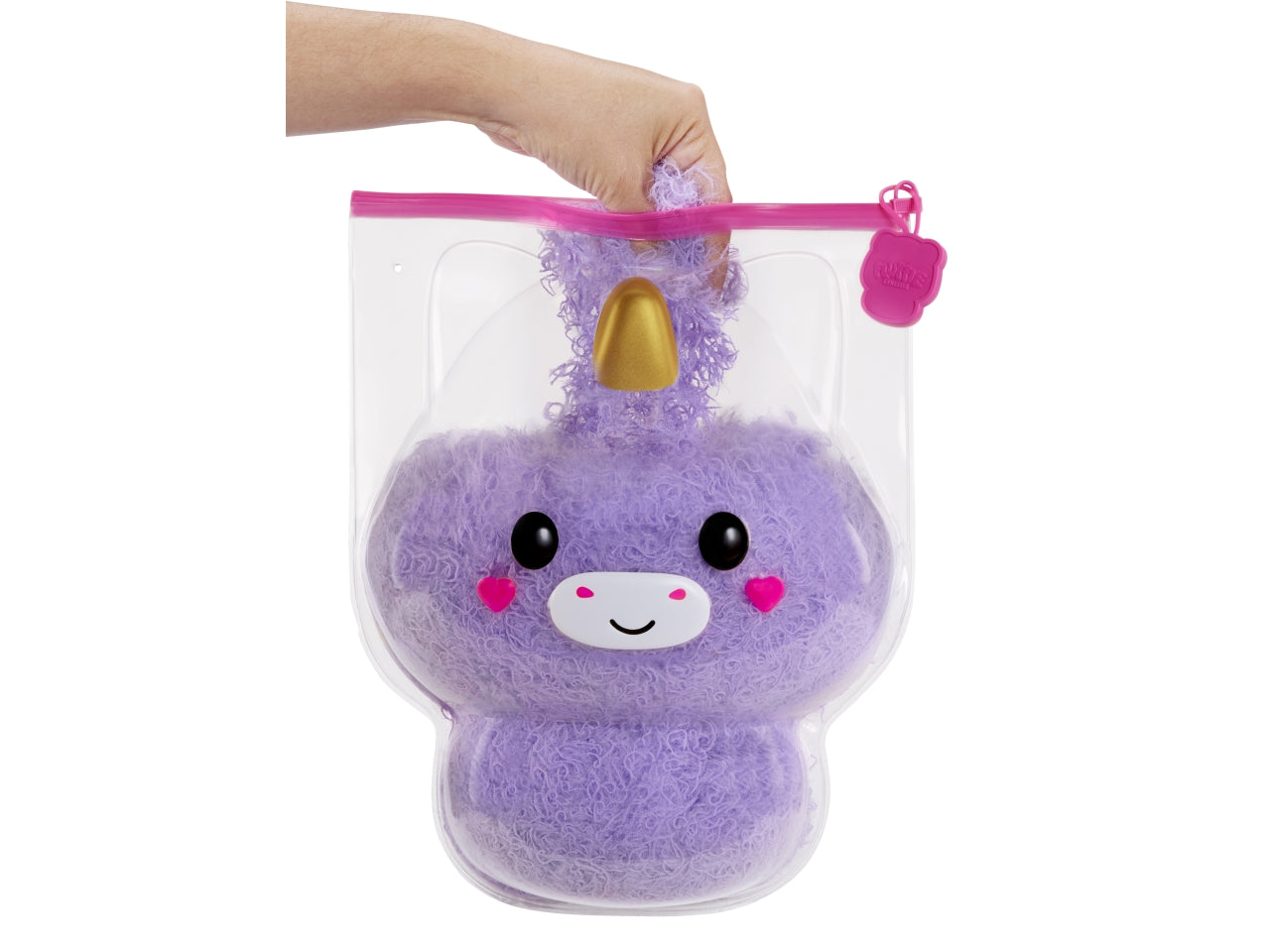Fluffie Stuffiez Large Plush: Peluche Multicolor con Attività Interattiva di Rimozione e Riempimento, Gioco Unisex per Bambini 4+ | MGA Entertainment