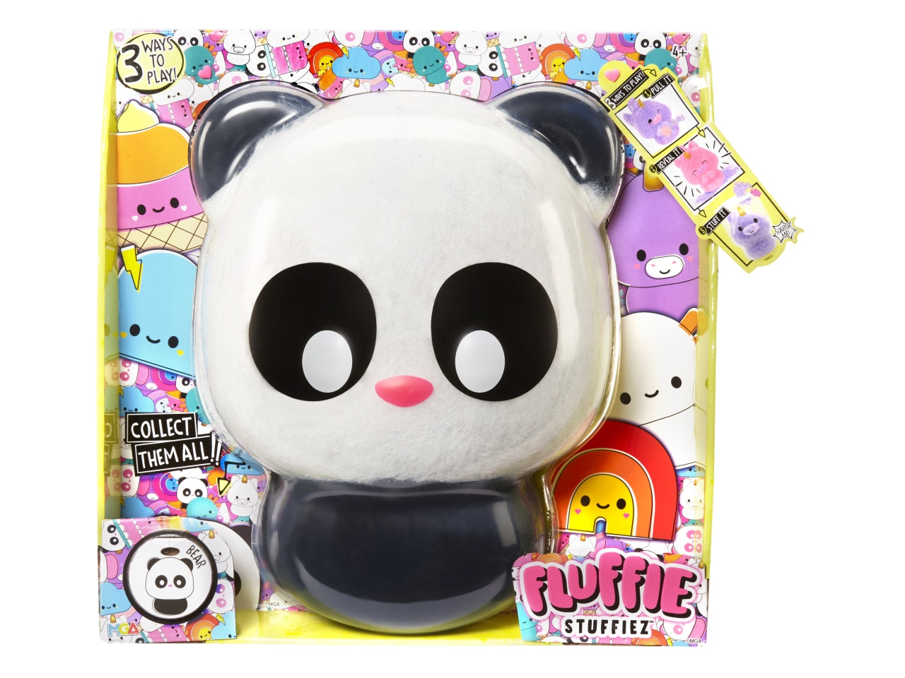 Fluffie Stuffiez Large Plush: Peluche Multicolor con Attività Interattiva di Rimozione e Riempimento, Gioco Unisex per Bambini 4+ | MGA Entertainment