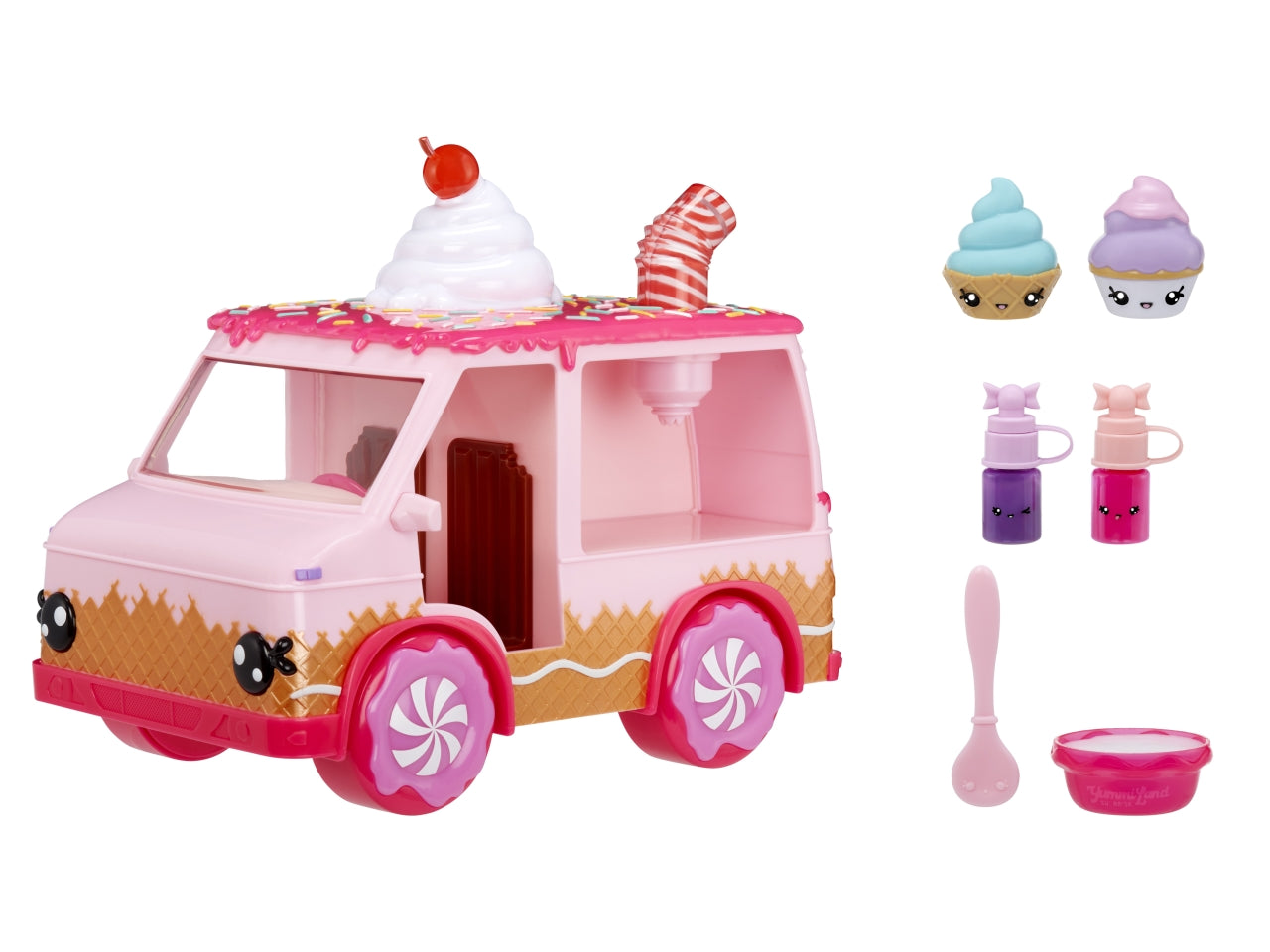 Yummiland Lipgloss Truck: Camion Multicolor per Creare Lucidalabbra Personalizzati con 2 Esclusivi Num Noms, Gioco Unisex per Bambini 4+ | MGA Entertainment
