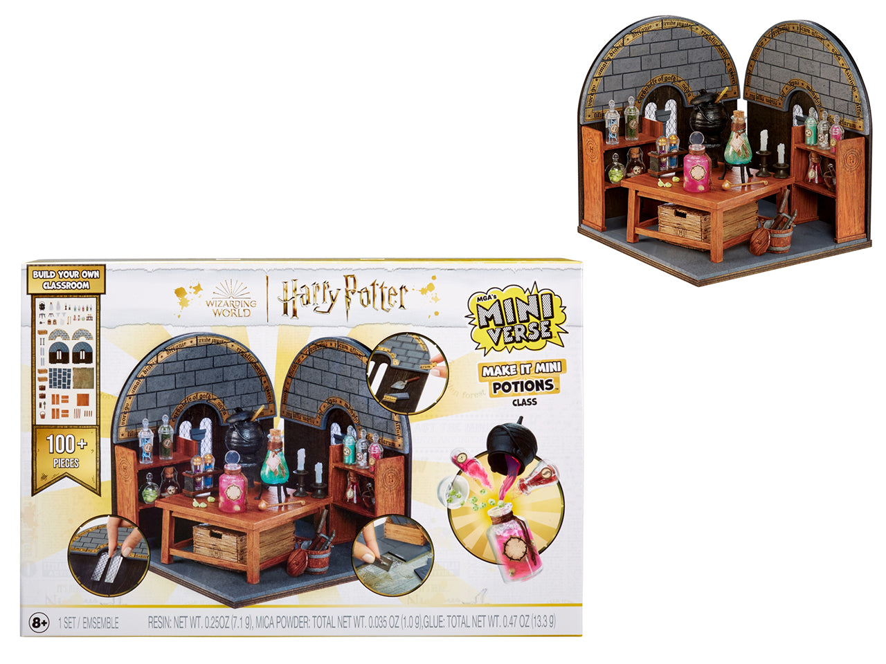 MGA's Miniverse - Make It Mini Harry Potter Build It Set: Set Multicolor con 100 Pezzi per Creare una Mini Replica della Classe di Pozioni, Gioco Unisex per Bambini 8+ | MGA Entertainment