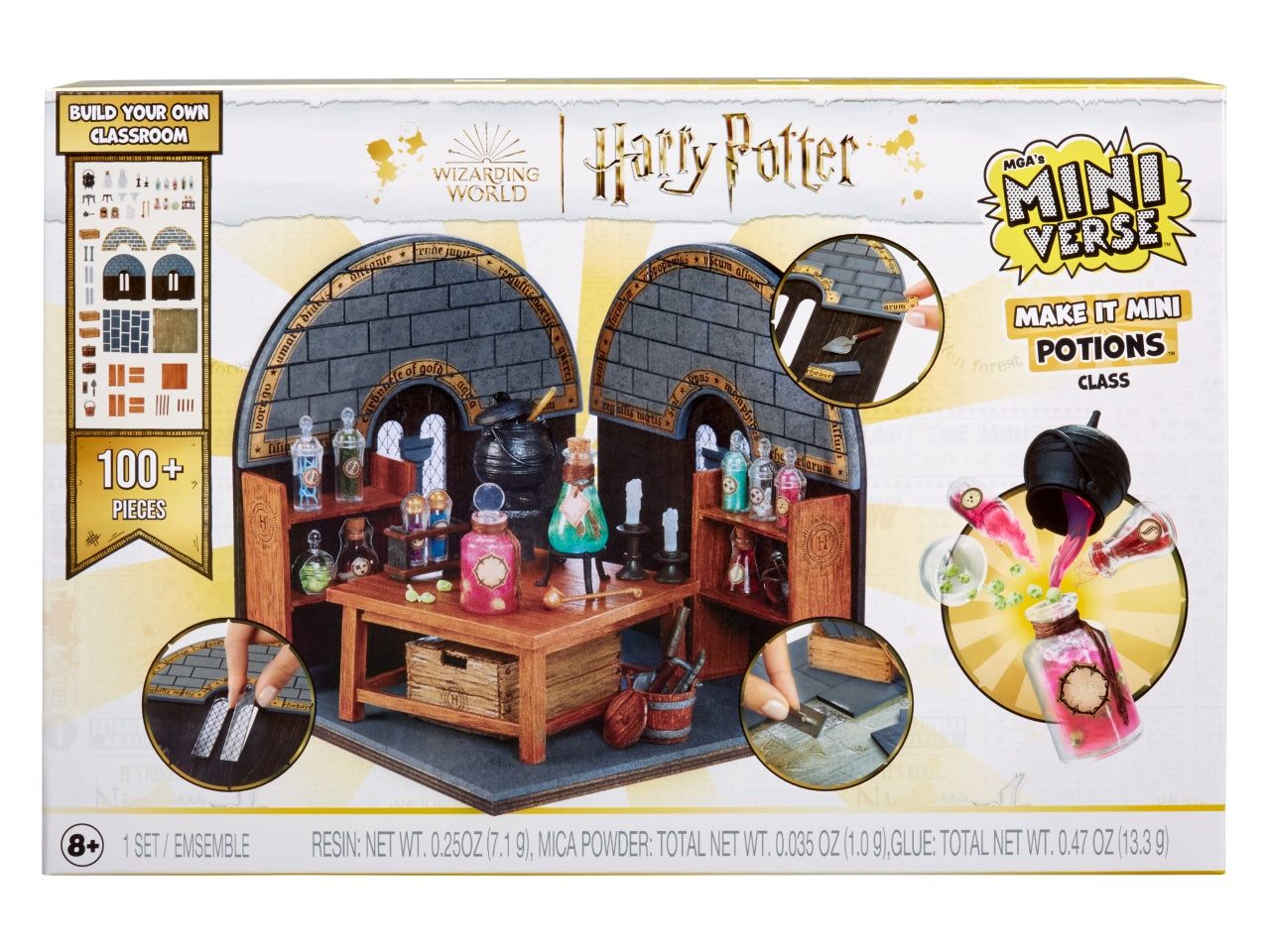 MGA's Miniverse - Make It Mini Harry Potter Build It Set: Set Multicolor con 100 Pezzi per Creare una Mini Replica della Classe di Pozioni, Gioco Unisex per Bambini 8+ | MGA Entertainment