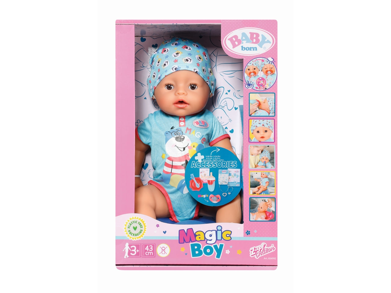 Bambolotto giocattolo Baby Born Magic Boy altezza 43cm età 3+ | Mga