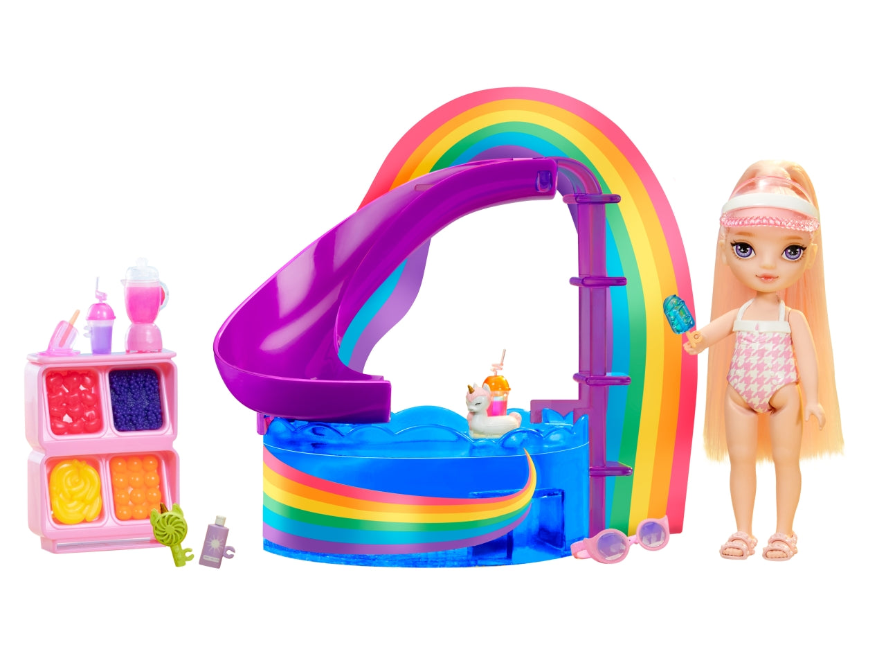 Rainbow High little pool day with blush playset | Mga
