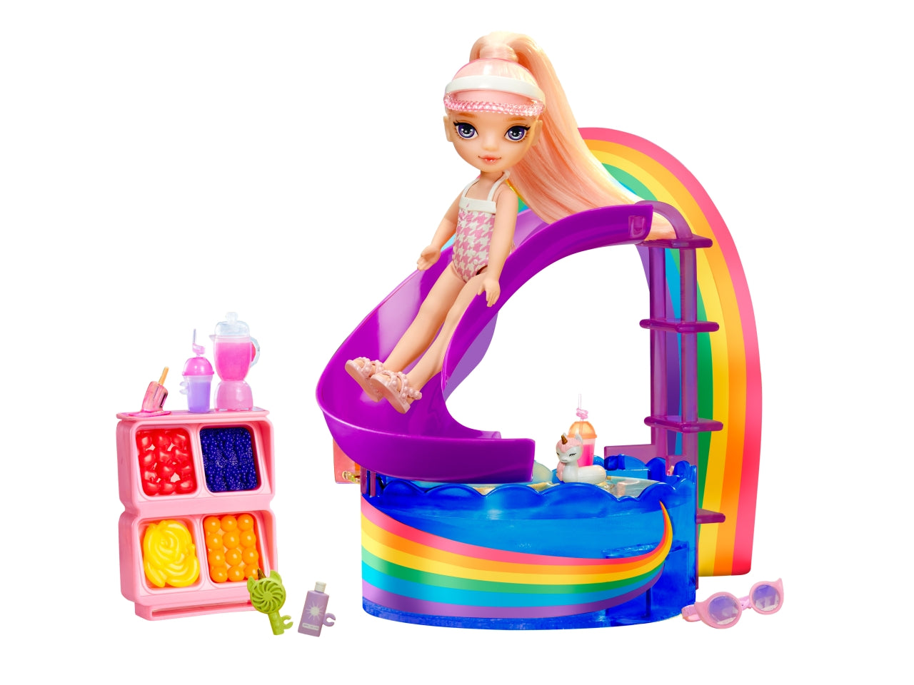 Rainbow High little pool day with blush playset | Mga