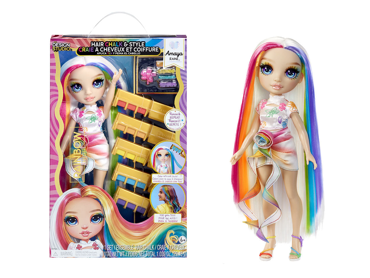Rainbow High hair chalk & style doll- amaya rainbow | Mga