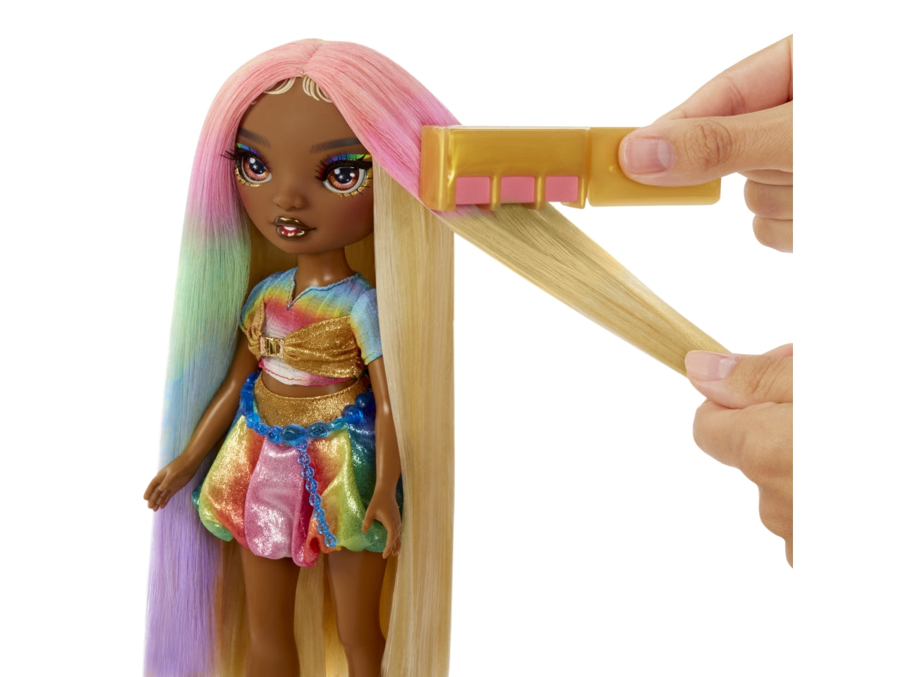 Rainbow High hair chalk & style doll- meline gold | Mga