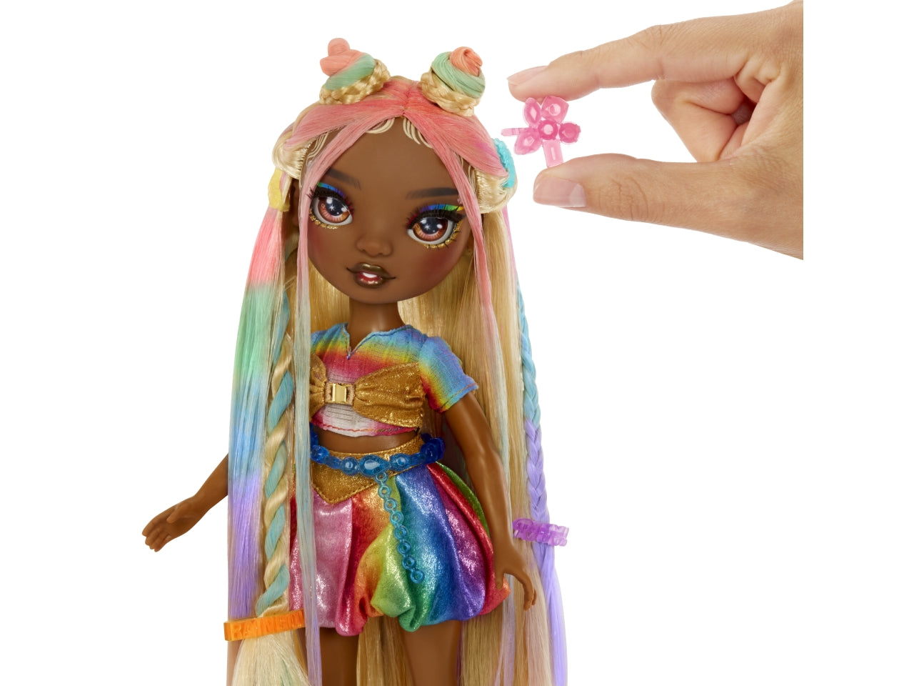 Rainbow High hair chalk & style doll- meline gold | Mga