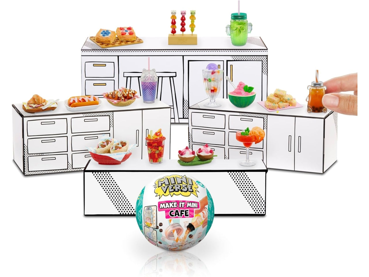 Mga's Miniverse make it mini foods cafe series 4 per età 8+ | Mga