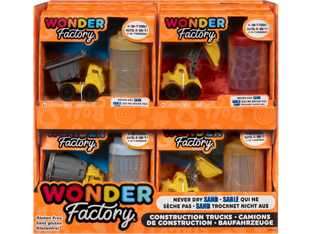Wonder factory never dry sand construction trucks | Mga