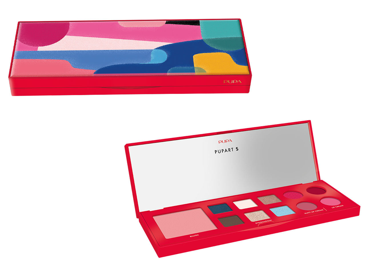 Trousse Pupart Small Red Palette make-up per trucco viso, occhi e labbra | Pupa