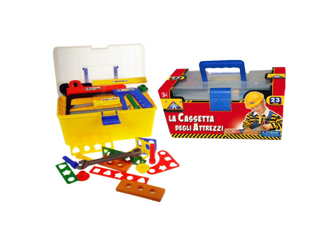 Cassetta attrezzi lavoro 23 pezzi