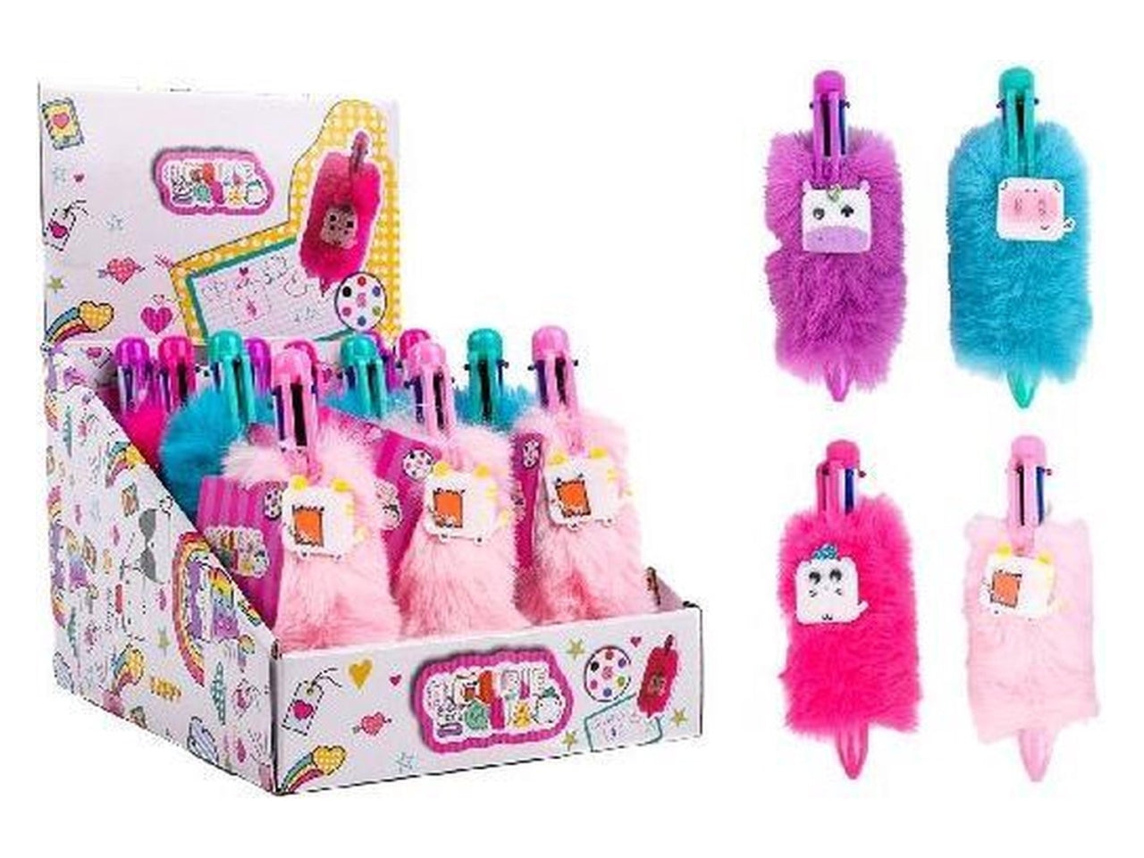 Cubie squad penna a 6 colori con peluche
