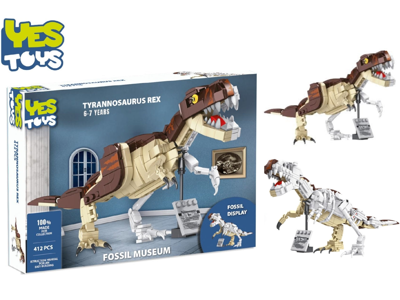 Yes toys tyrannosaurus rex 412 pezzi