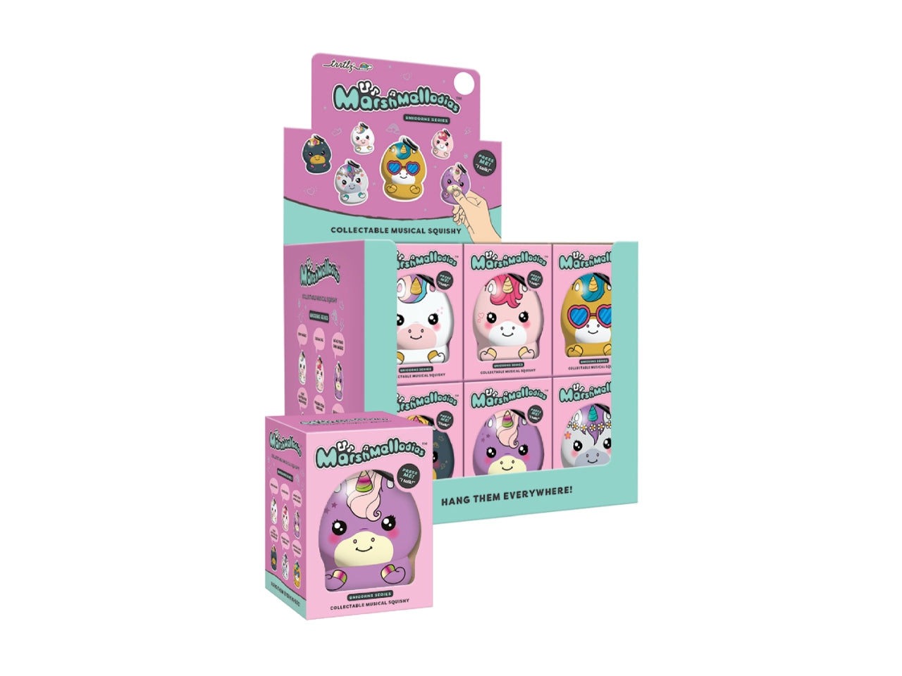 Marshmellodies unicorni 6 colori assortiti $